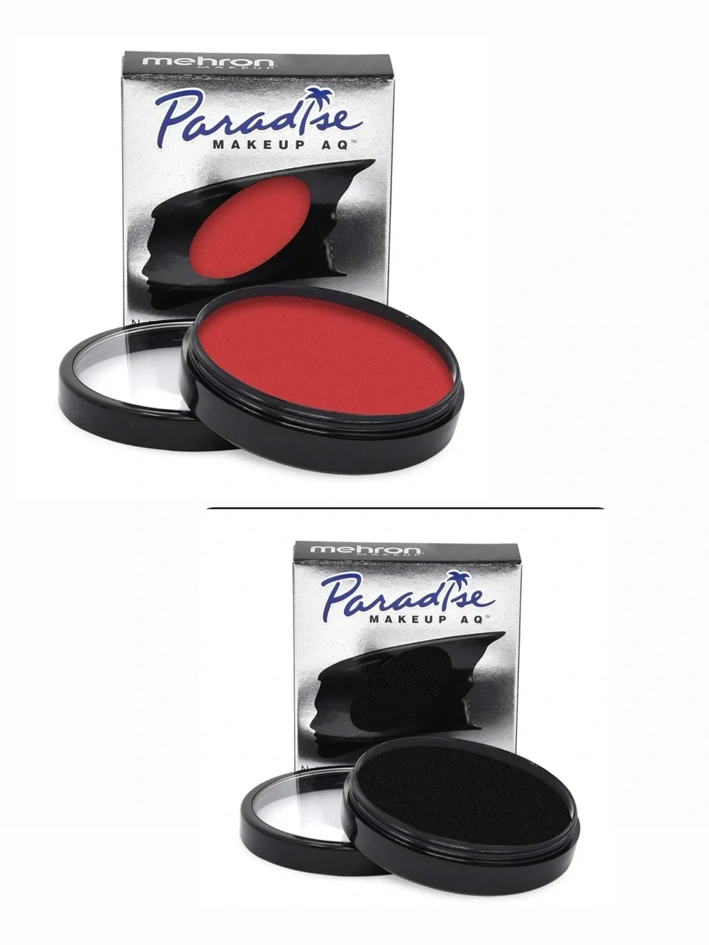 Mehron Makeup Paradise AQ Face & Body Paint Black & beach berry